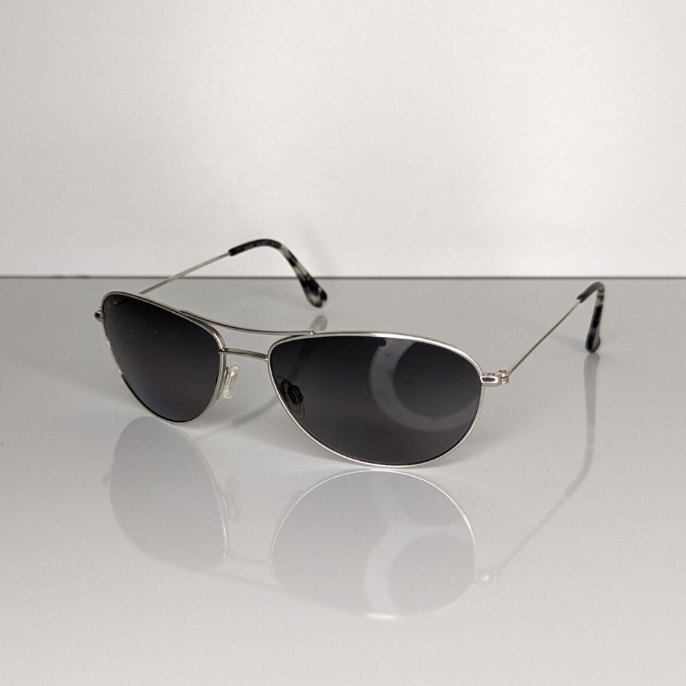 Maui Jim Baby Beach Aviator Polarized Titanium/Tortoise Sunglasses MJ-245-17